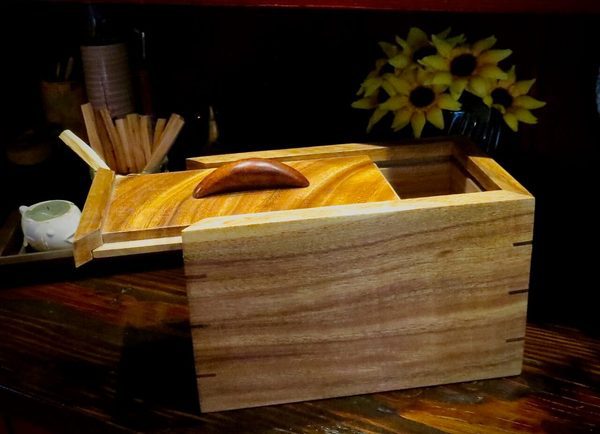 Custom Cremation Urn, Hawaiian Hardwood